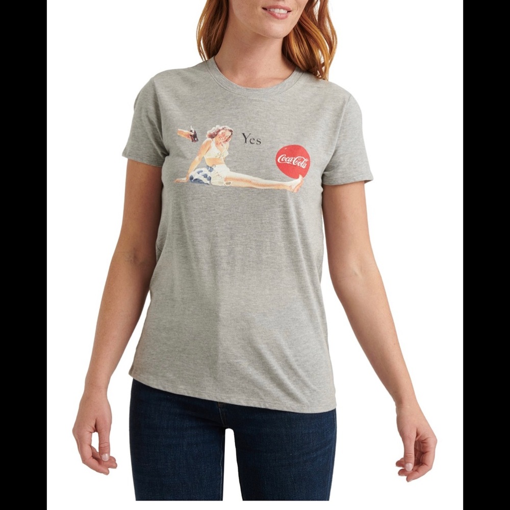 Lucky Brand Coca-Cola Graphic XL Retro  Vintage  Style  T-shirt